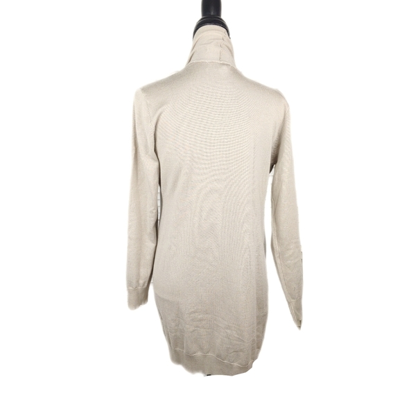 NWT Grace Karin Womens S Taupe Long Open Cardigan - Picture 6 of 9